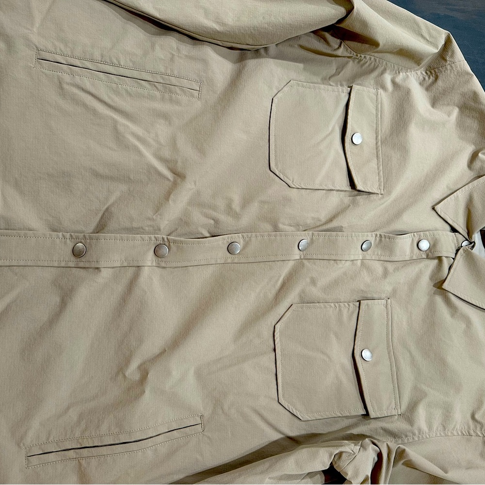 Saks 5th XXL Nylon Overshit Smoke Grey